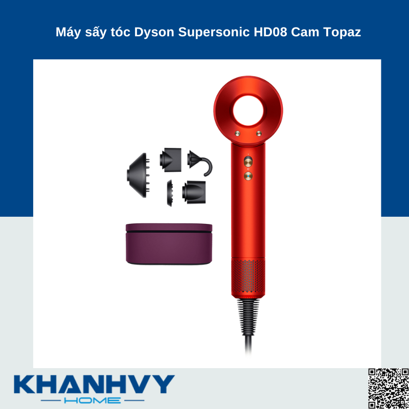 Máy sấy tóc Dyson Supersonic HD08 Cam Topaz