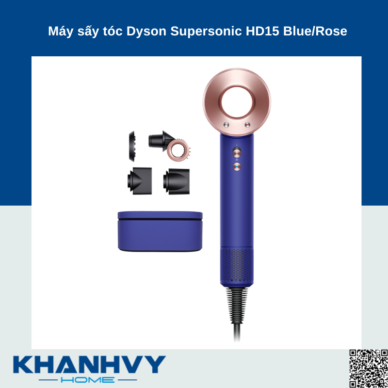 Máy sấy tóc Dyson Supersonic HD15 Blue/Rose