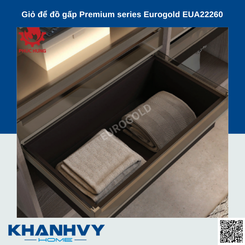 Giỏ để đồ gấp Premium series Eurogold EUA22260