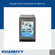 Máy giặt Inverter 14 kg Hitachi SF-140TCV SL