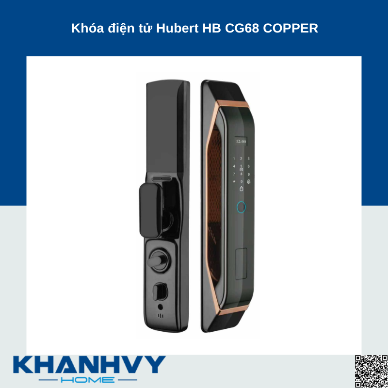 Khóa điện tử Hubert HB CG68 COPPER