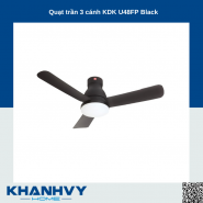 Quạt trần 3 cánh KDK U48FP Black