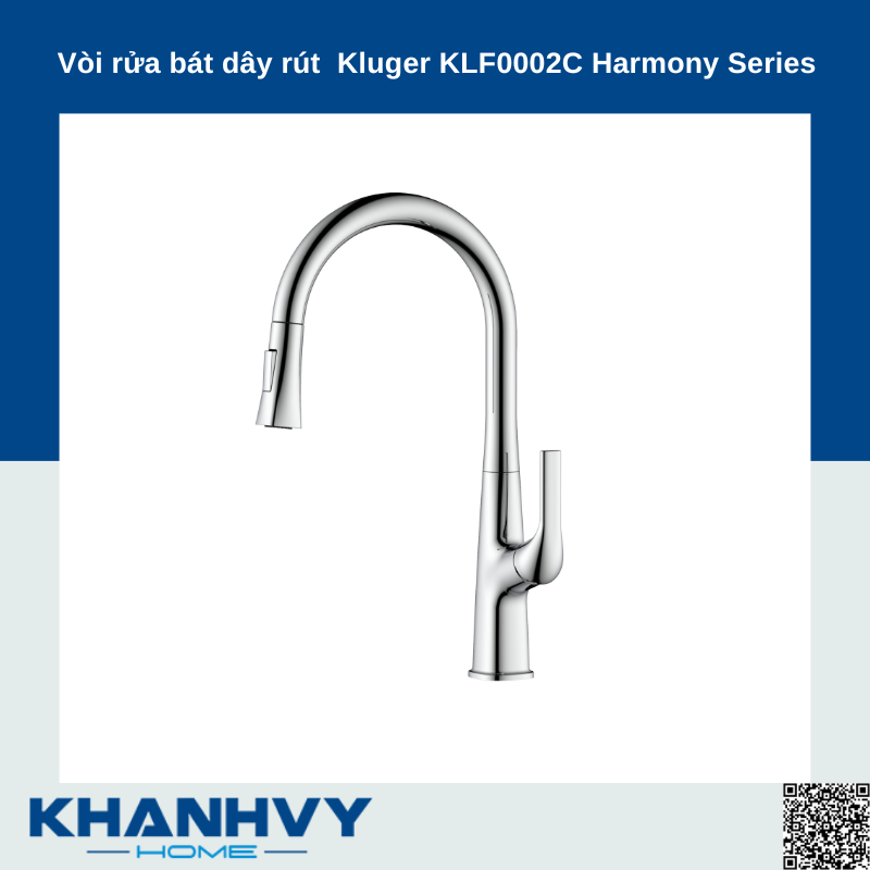 Vòi rửa bát dây rút  Kluger KLF0002C Harmony Series
