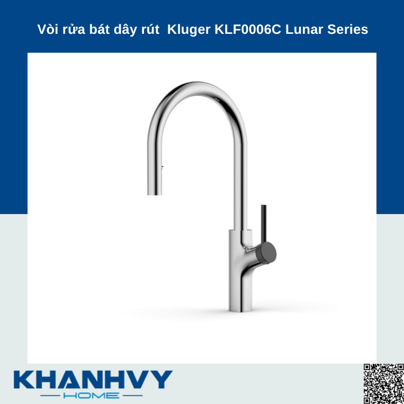 Vòi rửa bát dây rút Kluger KLF0006C Lunar Series