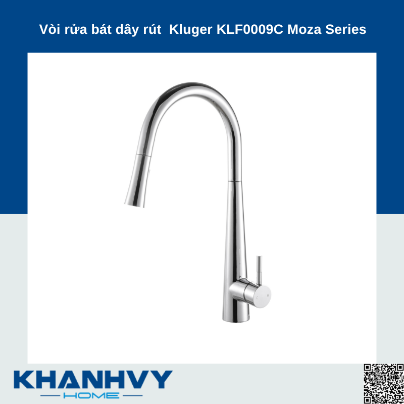 Vòi rửa bát dây rút  Kluger KLF0009C Moza Series