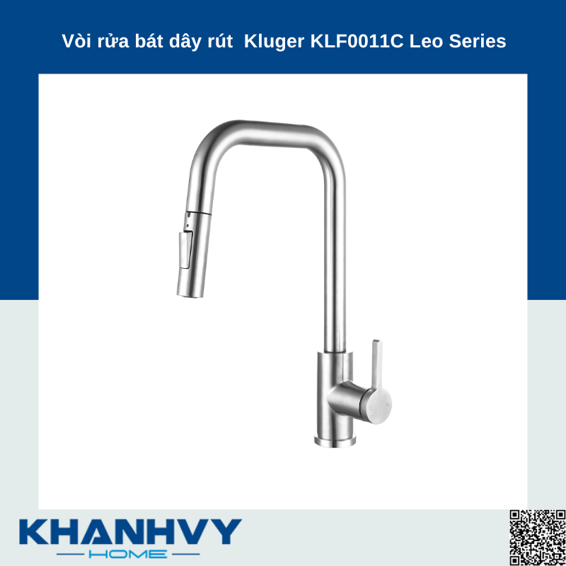 Vòi rửa bát dây rút  Kluger KLF0011C Leo Series