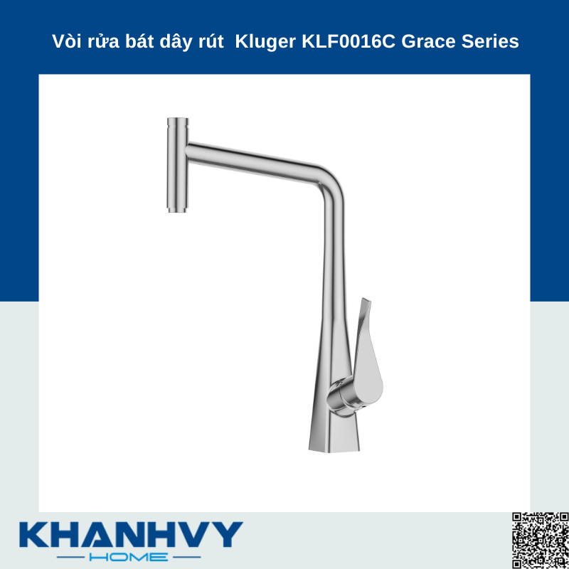 Vòi rửa bát dây rút  Kluger KLF0016C Grace Series