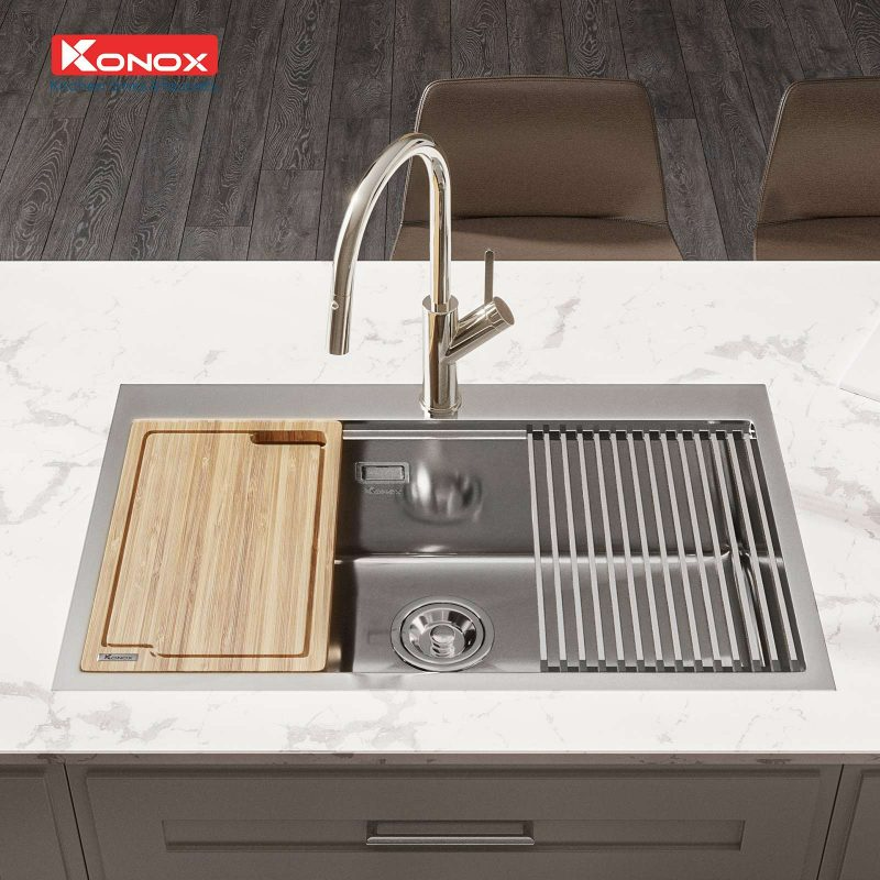 Chậu rửa bát Konox Workstation Sink – Topmount Sink KN8050TS