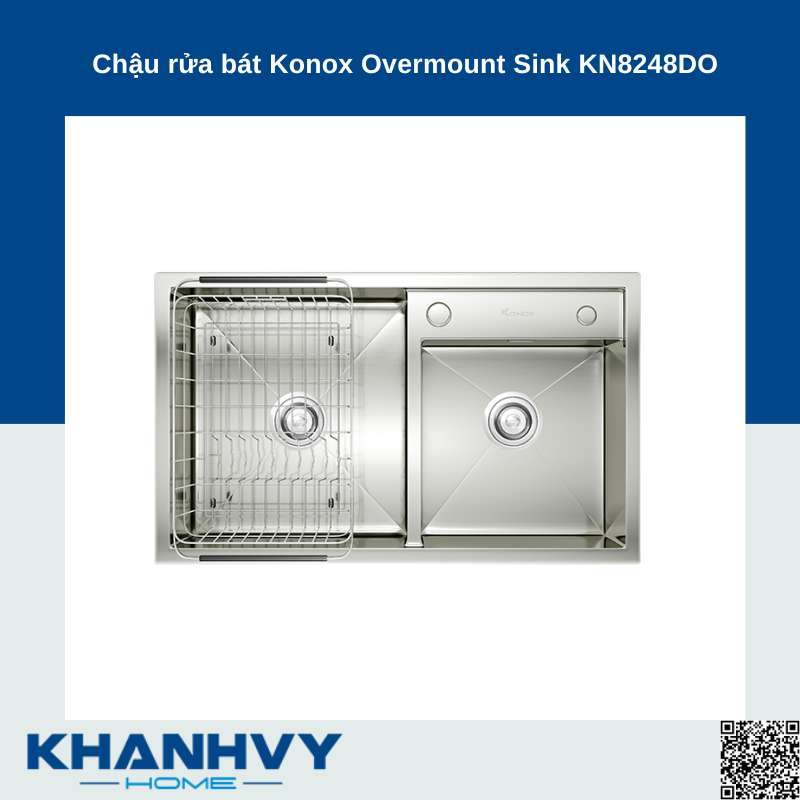 Chậu rửa bát Konox Overmount Sink KN8248DO
