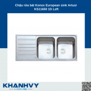 Chậu rửa bát Konox European sink Artusi KS11650 1D Left