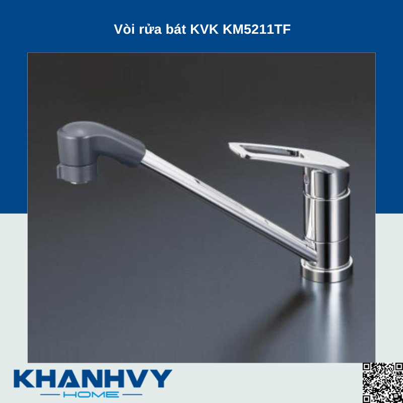 Vòi rửa bát KVK KM5211TF