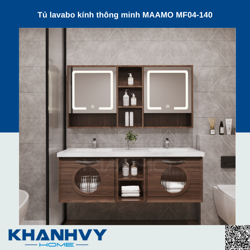 Tủ lavabo kính thông minh MAAMO MF04-140