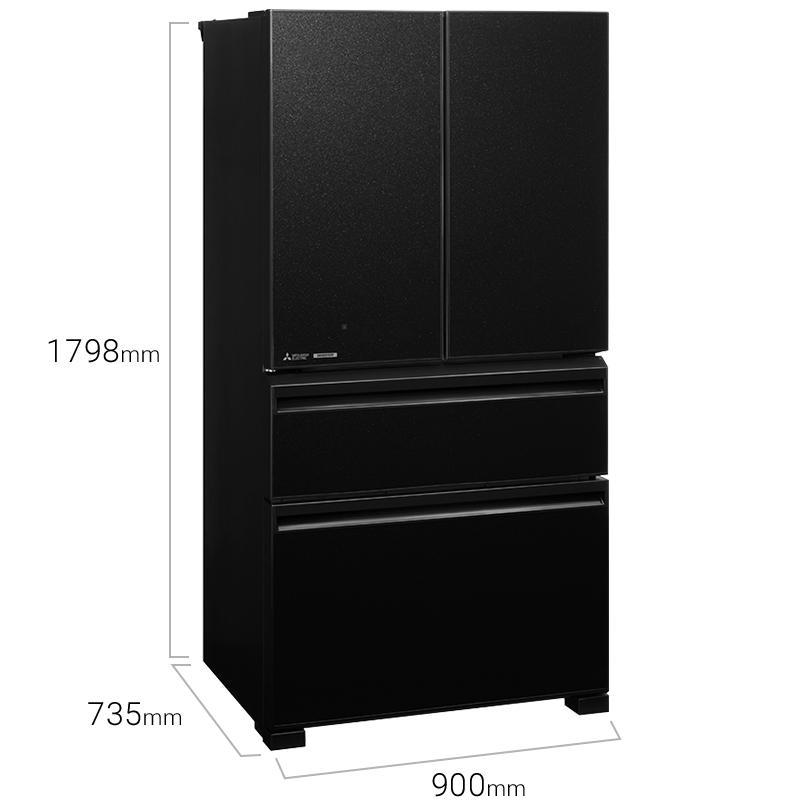 Tủ lạnh 4 cửa Mitsubishi MR-LX68EM GBK