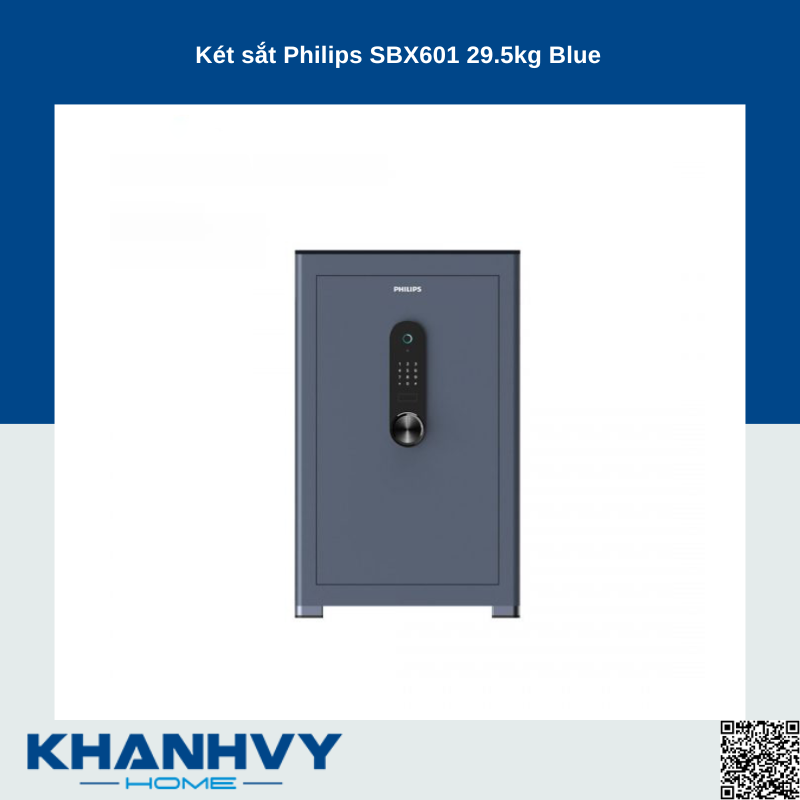 Két sắt Philips SBX601 29.5kg Blue