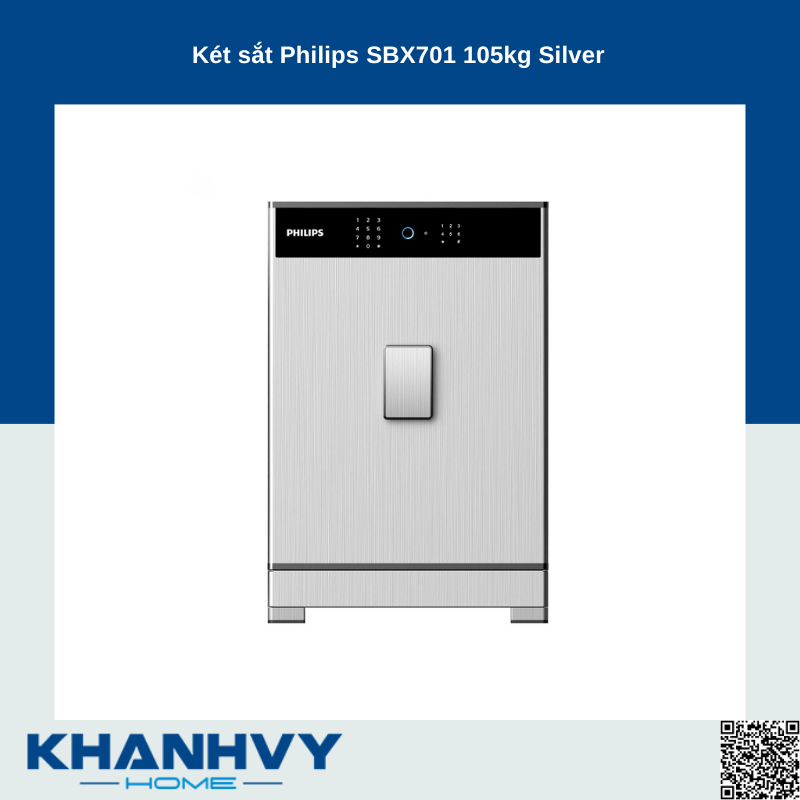 Két sắt Philips SBX701 105kg Silver