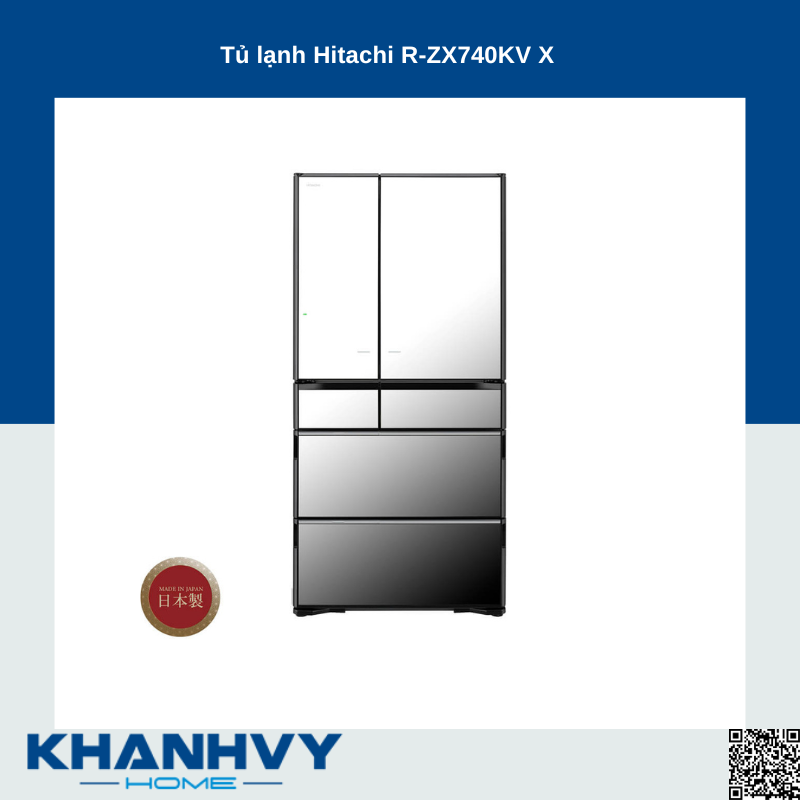 Tủ lạnh Hitachi R-ZX740KV X
