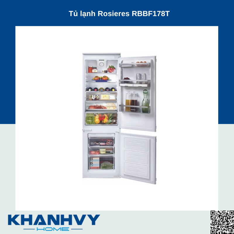 Tủ lạnh Rosieres RBBF178T