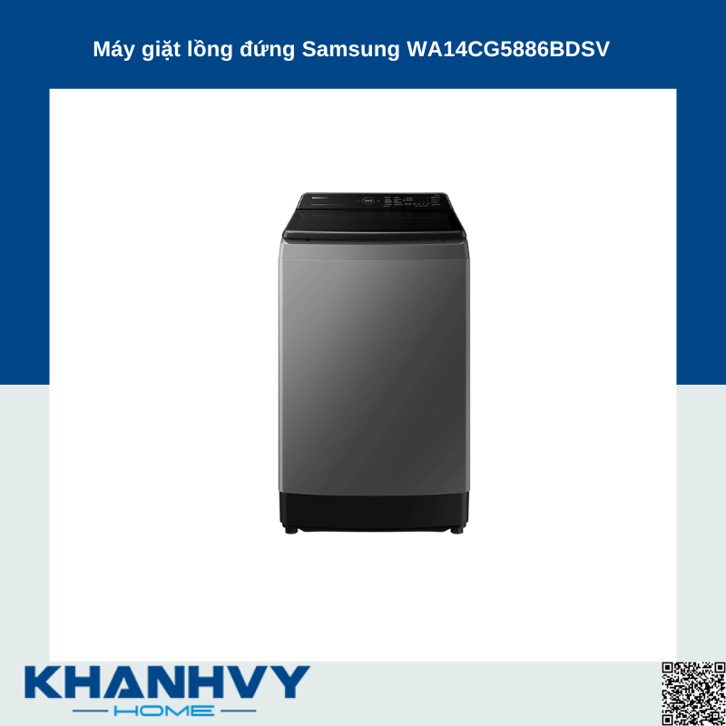 Máy giặt lồng đứng Samsung WA14CG5886BDSV