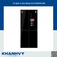 Tủ lạnh 4 cửa Sharp SJ-FX420VG-BK
