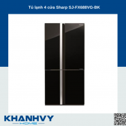Tủ lạnh 4 cửa Sharp SJ-FX688VG-BK
