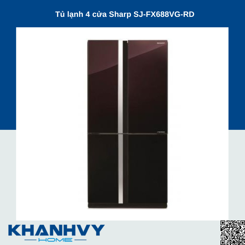 Tủ lạnh 4 cửa Sharp SJ-FX688VG-RD