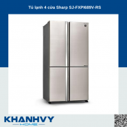 Tủ lạnh 4 cửa Sharp SJ-FXPI689V-RS