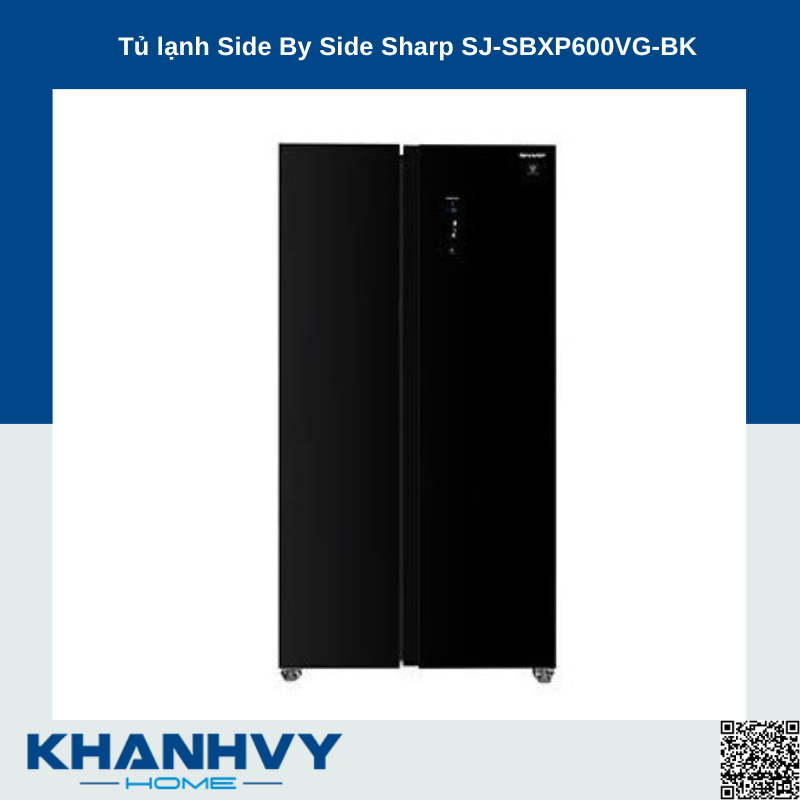 Tủ lạnh Side By Side Sharp SJ-SBXP600VG-BK