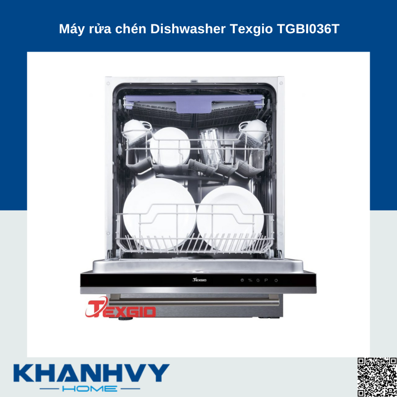 Máy rửa chén Dishwasher Texgio TGBI036T
