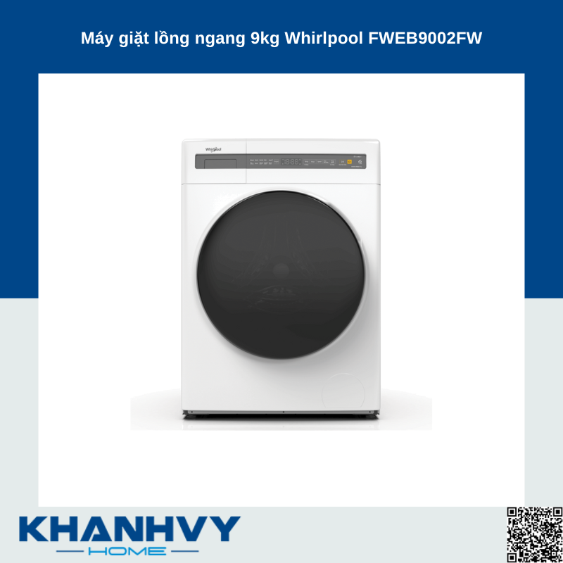 Máy giặt lồng ngang 9kg Whirlpool FWEB9002FW