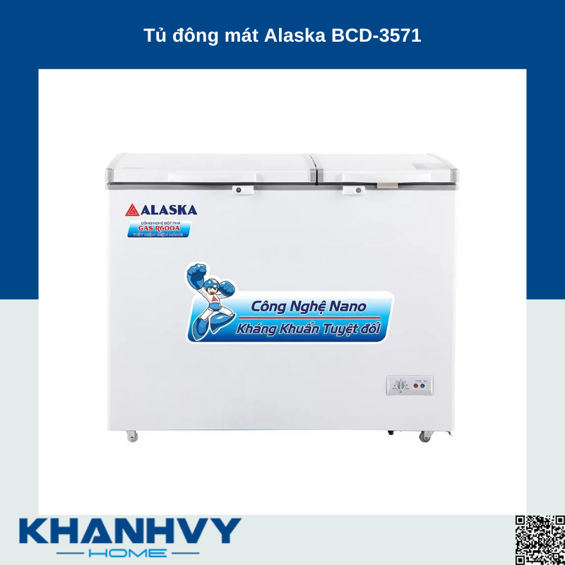 Tủ đông mát Alaska BCD-3571