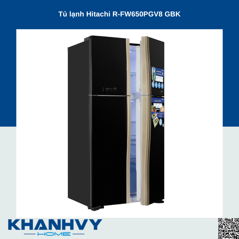 Tủ lạnh Hitachi R-FW650PGV8 GBK