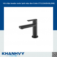  Vòi chậu lavabo nước lạnh màu đen Cotto CT1113A2N-BL(HM)