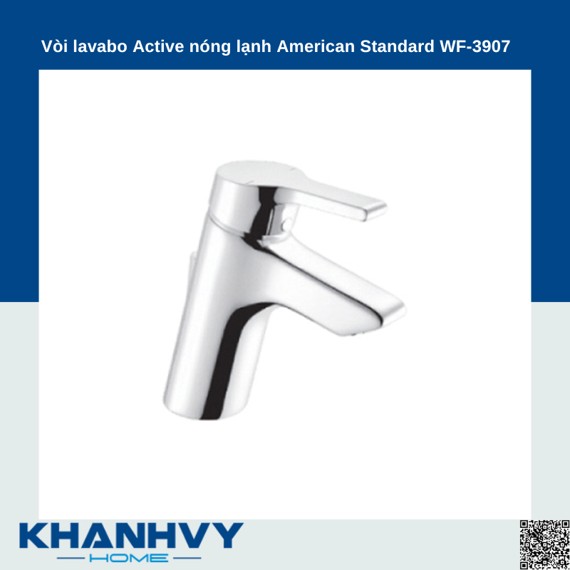 Vòi lavabo Active nóng lạnh American Standard WF-3907
