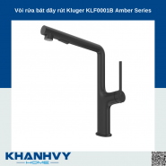 Vòi rửa bát dây rút Kluger KLF0001B Amber Series