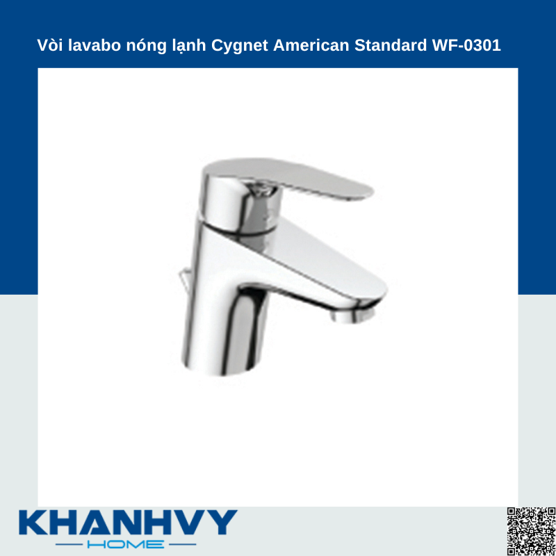 Vòi lavabo nóng lạnh Cygnet American Standard WF-0301