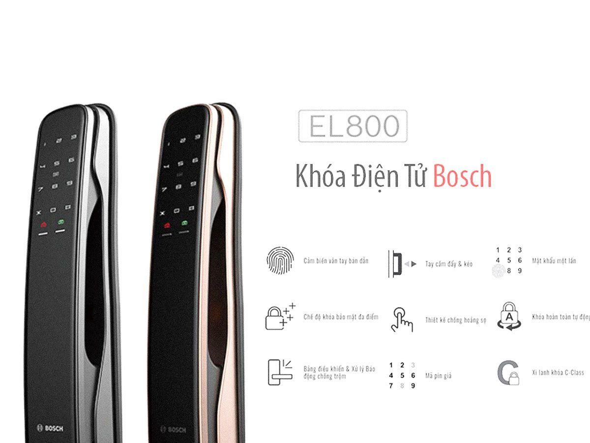  Thông tin kỹ thuật khóa điện tử Bosch EL800