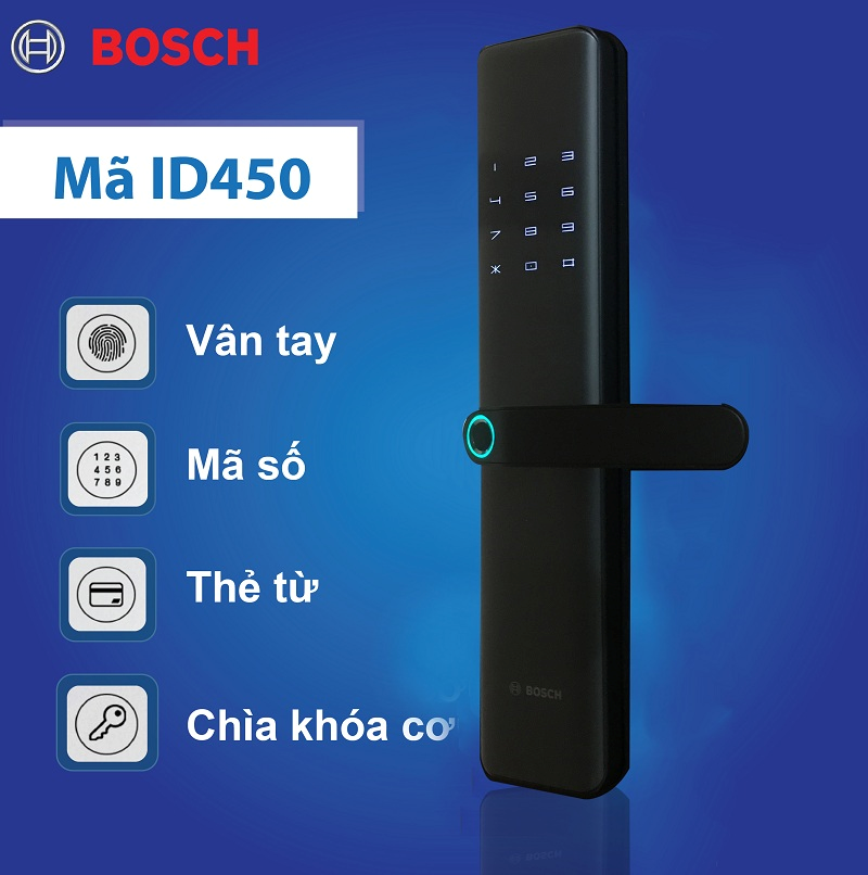  Bosch ID450 tích hợp nhiều chức năng mở cửa