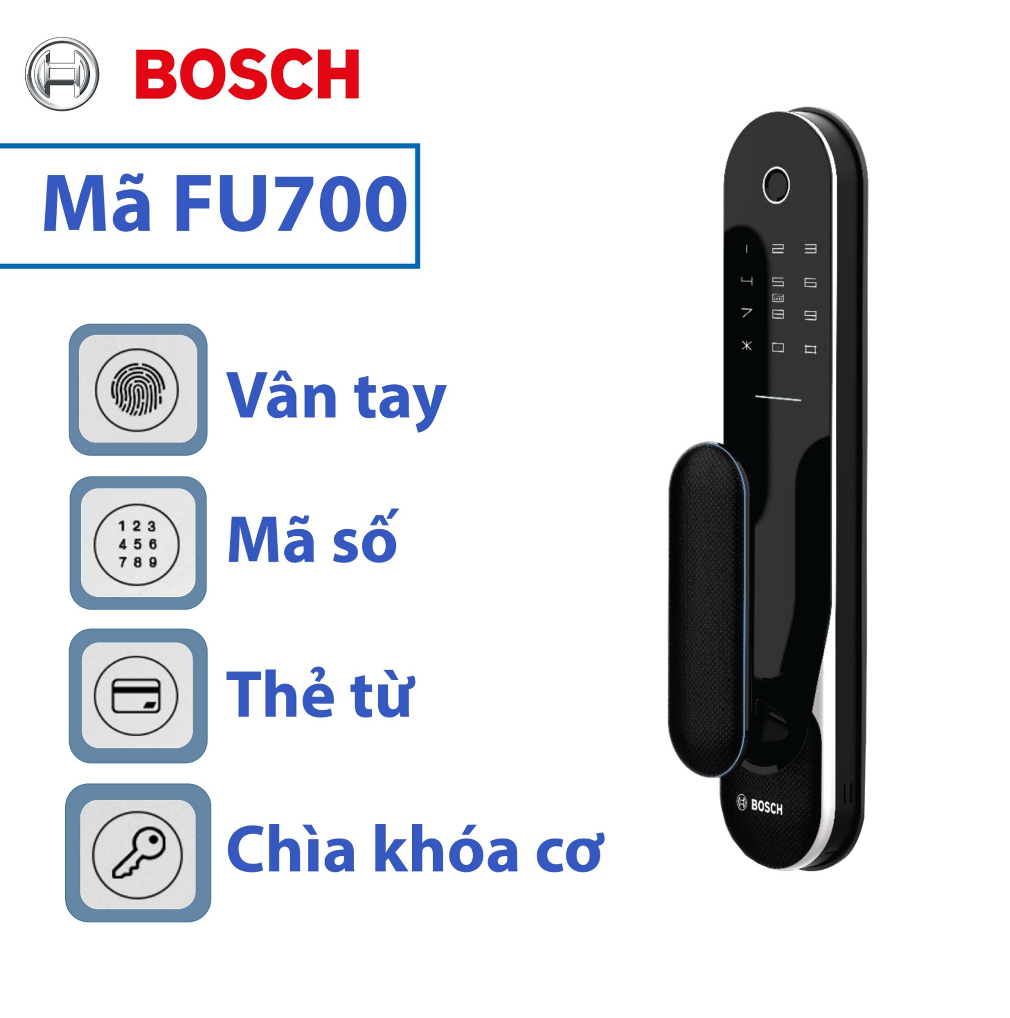  Bosch FU700 tích hợp nhiều chức năng mở cửa
