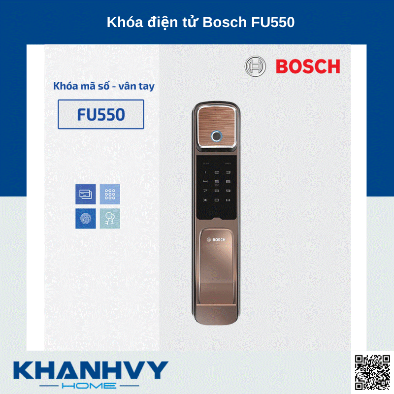  Khóa điện tử Bosch FU550