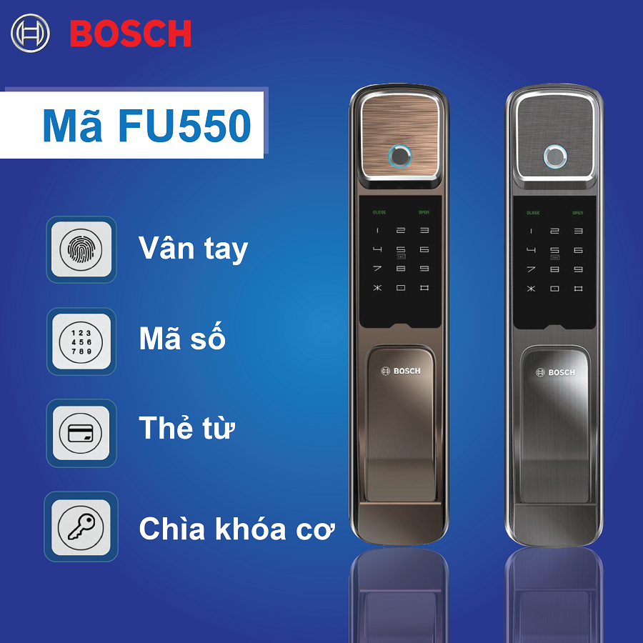  Bosch FU550 tích hợp nhiều chức năng mở cửa