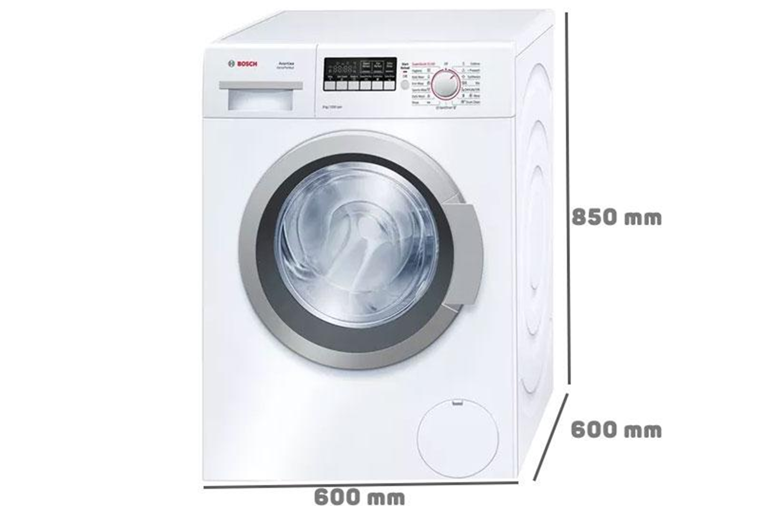  Kích thước lắp đặt của máy giặt Bosch WAK24260SG