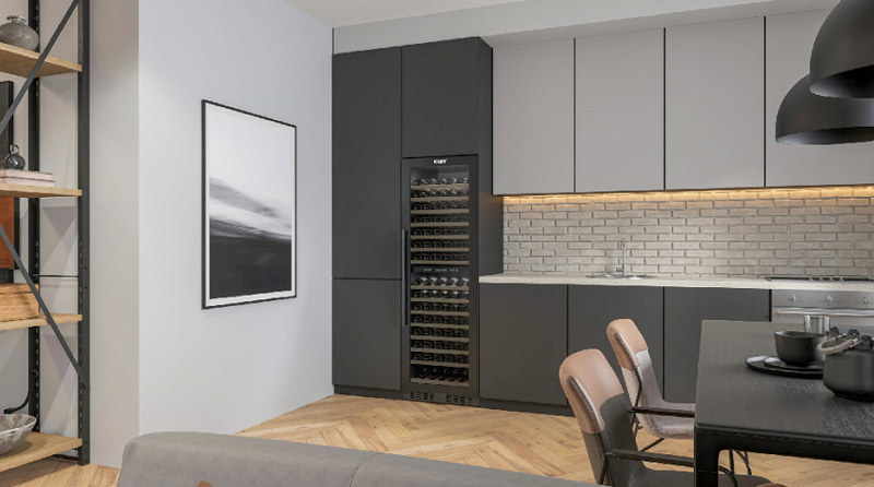 Tủ rượu Kaff KF-WC425L thiết kế sang trọng và mang lại sự hiện đại cho ngôi nhà