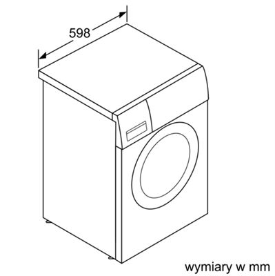  Kích thước lắp đặt của máy giặt Bosch WAT24441PL