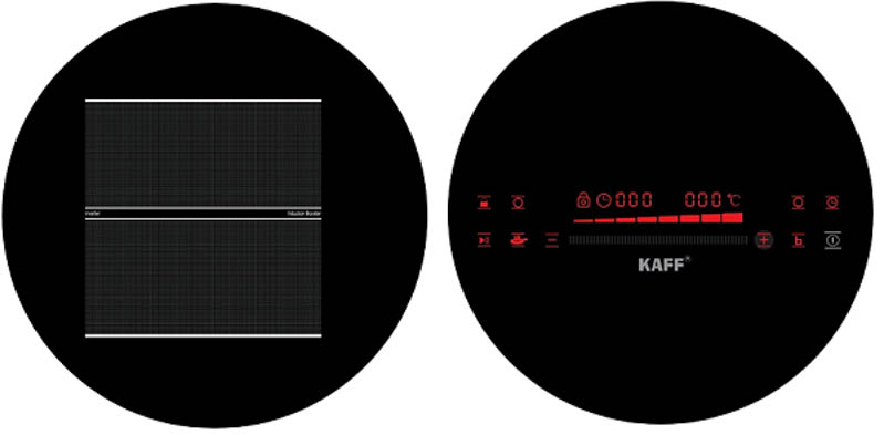 Bếp từ Domino Kaff KF-H33DIS có mặt kính Crystal và màn hình cảm ứng nhanh nhạy