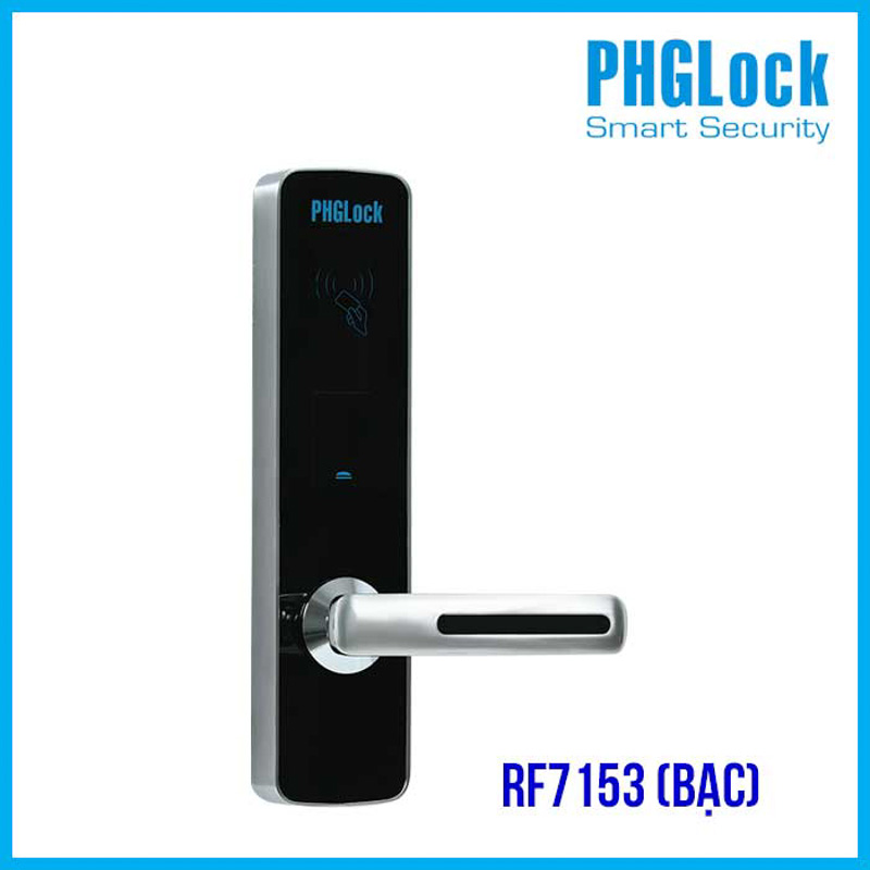 Khóa khách sạn PHGlock RF7153S - R là khóa mở phải với màu bạc sang trọng