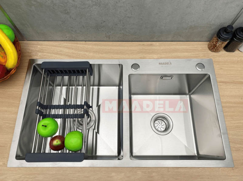Chậu rửa chén Maadela cấu tạo gồm 5 bộ phận mang nhiều công năng cho căn bếp của bạn
