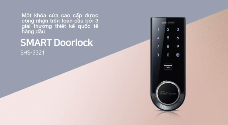 Khóa điện tử Samsung sử dụng phần mềm Smart Doorlock