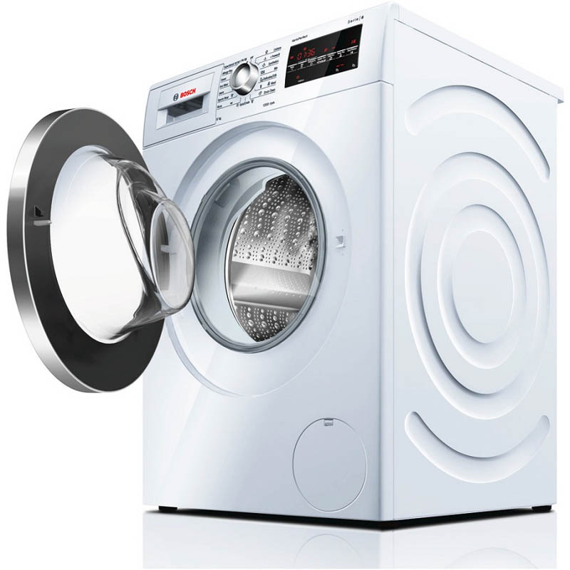 Máy giặt nằm ngang khá tốn diện tích lắp đặt