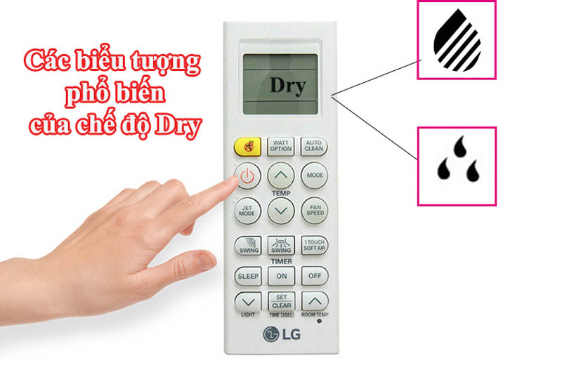 Các biểu tượng chế độ Dry phổ biến