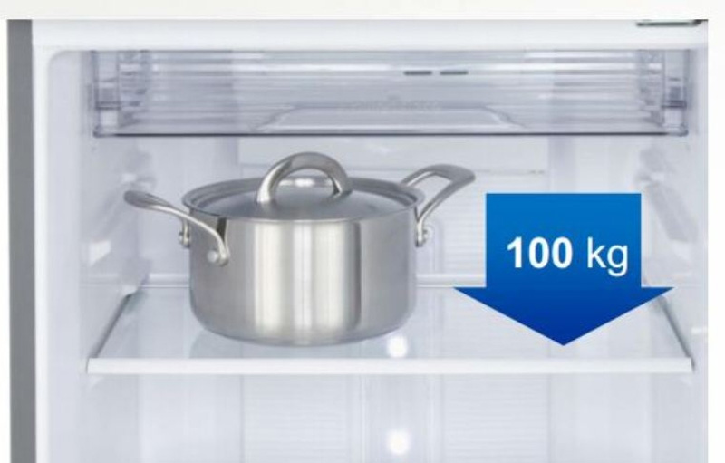 Khay thủy tinh của Tủ lạnh NFE1 420 có khả năng chịu lực tốt